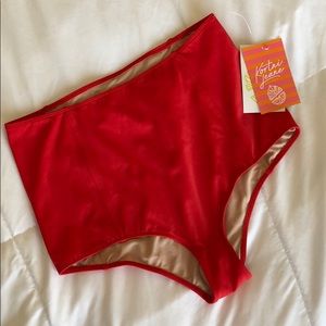 Kortni Jeane Brand new high waisted tomato red